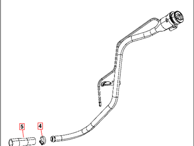 Mopar 68061727AE Tube Fuel Filler