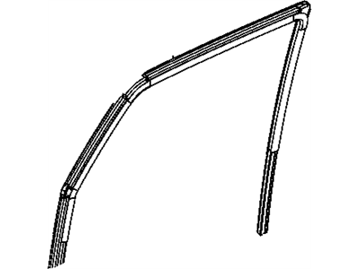 Jeep 55396696AC SEAL Front Door Glass