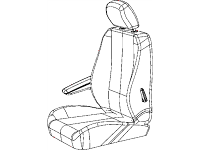 Dodge 1RK271D5AA COVER Front Seat Back