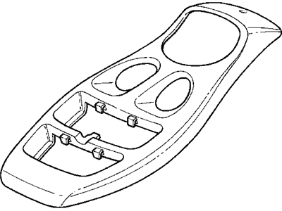 Dodge TE31TL2AA HOUSING Overhead Console