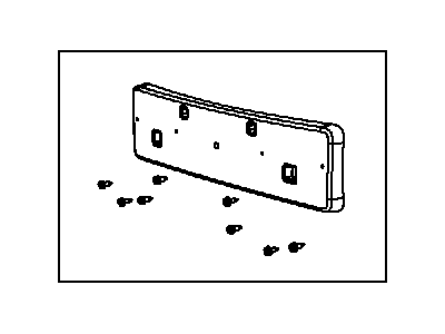 Chrysler 5303390AB LICENSE PLATE KIT Bag, Label & Screws Only