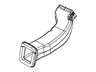 Jeep 55197077AB DUCT Floor Console