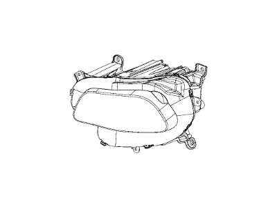 Jeep Cherokee Headlight - 68206663AE