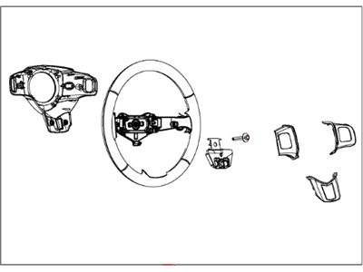Dodge 5MZ16DX9AA WHEEL Steering
