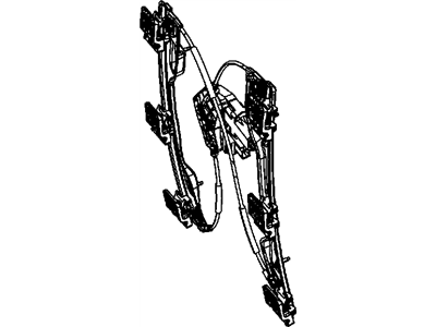 Dodge 68043734AA REGULATOR Front Door Window