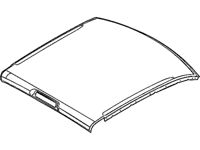 Dodge 55276946AA PANEL Roof With Sunroof