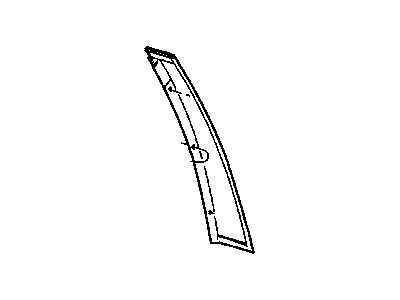 Chrysler 4894437AD APPLIQUE B Pillar Front Door