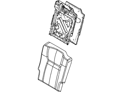 Jeep 1JP021DVAA SEAT BACK Rear