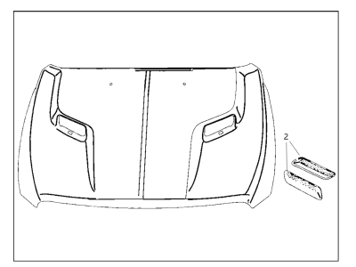 Ram 82211065AD HOOD KIT Vehicle
