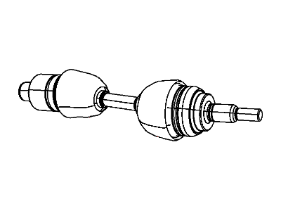 Ram 52104697AD SHAFT Axle Half