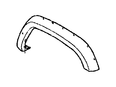 Jeep 5FW72DX9AD APPLIQUE Fender Wheel Opening