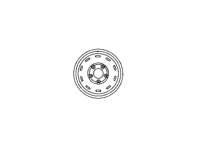 Mopar 5FS04S4AAC Wheel, Steel