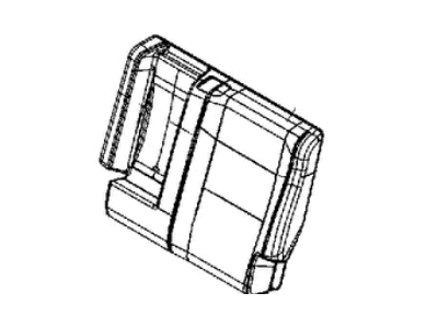 Jeep 6RL29DX9AB COVER Rear Seat Back Left