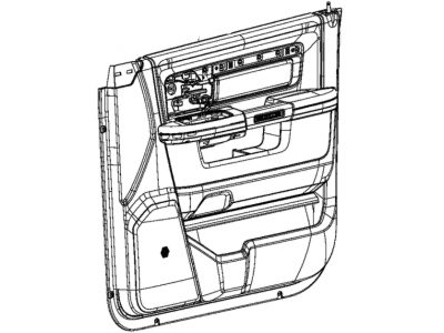 Ram 5VB931X9AC PANEL Front Door Trim
