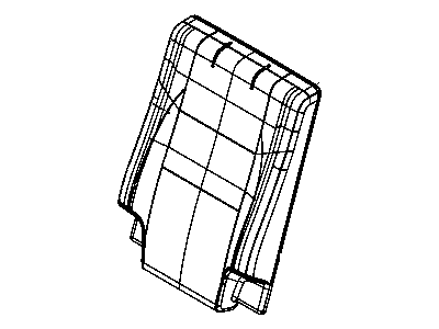 Dodge 6NK39DX9AA COVER Rear Seat Back 3rd Row