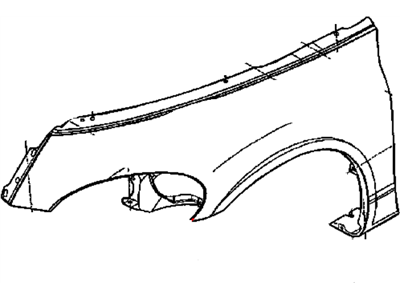 Chrysler Fender - 5015484AE