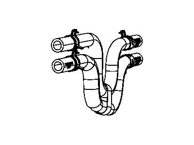 Chrysler 5058854AD HOSE Heater Core To Tube