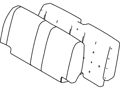 Jeep XU391J3AA COVER Rear Seat Back