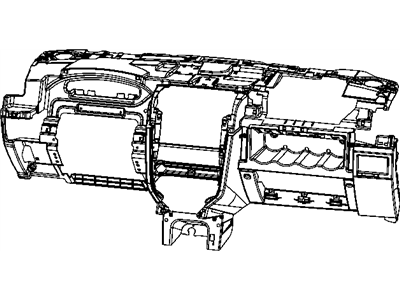 Dodge 1QX75XDVAA INSTRUMENT PANEL Base Panel