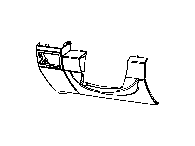 Dodge 1JW601B2AD BEZEL Instrument Panel Center