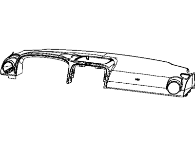 Dodge 1JW431DVAB COVER Instrument Panel
