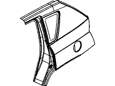 Jeep 68001973AD PANEL PACKAGE Body Side Aperture Rear