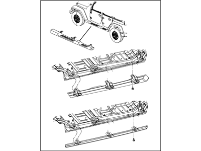 Jeep 82210565AD RUNNING BOARD KIT Full