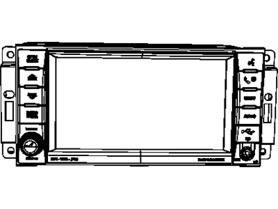 Mopar 5064242AH Radio Am / Fm / Dvd / Hdd / Mp3 / Rear Camera