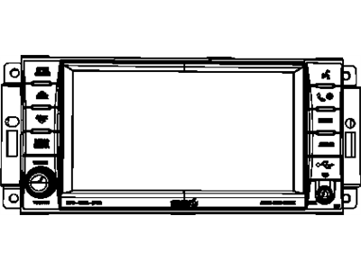 Jeep 5064244AH RADIO AM/FM/DVD/HDD/MP3/SDARS/RR CAMERA