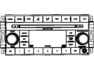 Jeep 5064922AE RADIO AM/FM/6 DVD/SDARS