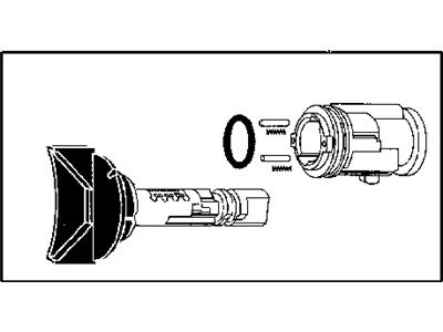Jeep 5003843AB CYLINDER Ignition Lock