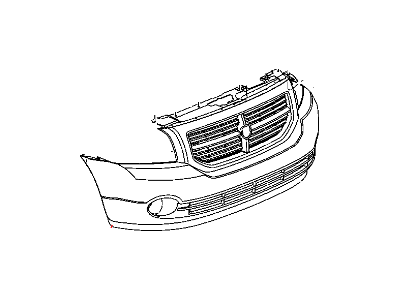 Dodge Caliber Bumper - 5183407AE