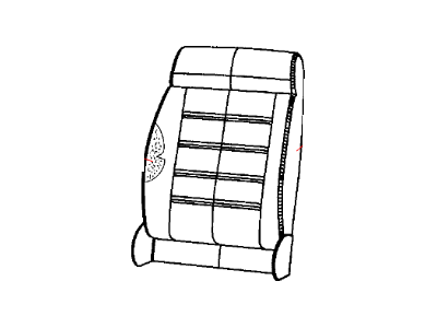 Jeep 1VT57JA6AA Cover - Front Seat Back