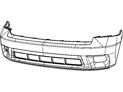 Ram 1JS52TZZAA FASCIA Front Bumper Paint as Required