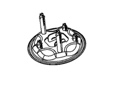 Dodge 68284637AA PLATE Spare Tire Cover