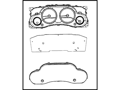 Jeep Wrangler Instrument Cluster - 68060709AD