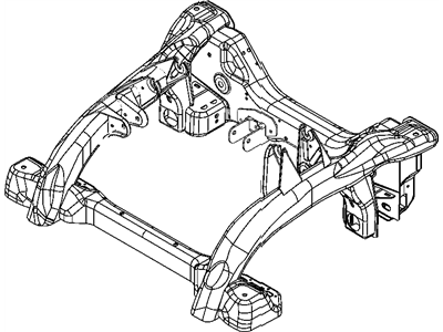 Jeep 52089493AI CRADLE Front Suspension