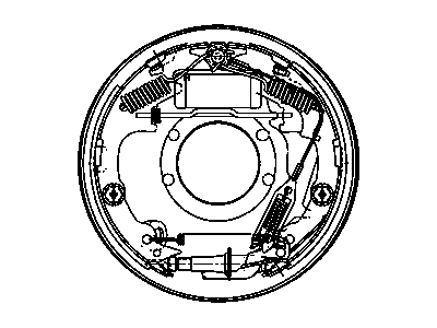 Jeep 52008664AE BRAKE ASSEMBLY Rear Drum