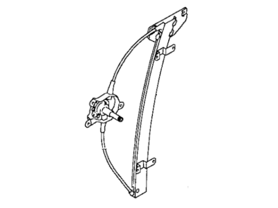 Mopar MB827402 Window Regulator, Front