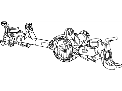 Jeep 68017169AC AXLE Service Front
