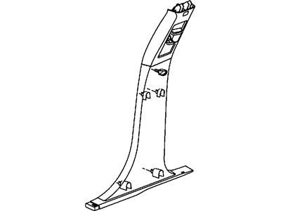 Dodge 1SY18DX9AB MOLDING B Pillar