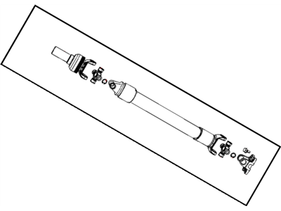 2022 Ram 1500 Classic Drive Shaft - 52123638AB