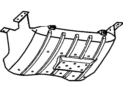 Jeep 52100376AG SKID PLATE Fuel Tank