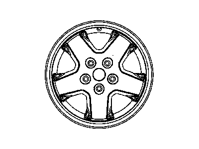 Jeep 52128674AA WHEEL Aluminum