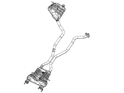 Jeep Grand Cherokee Muffler - 68304916AA