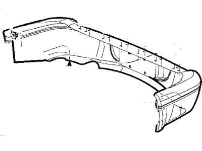 2003 Dodge Durango Bumper - 1SJ02ZSPAA