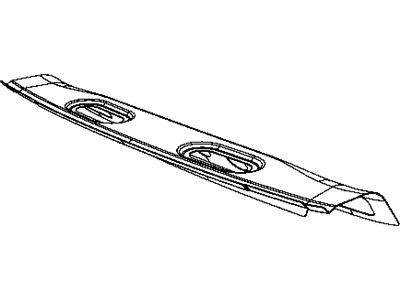 Mopar 55369448AA Header Panel, Rear Lower