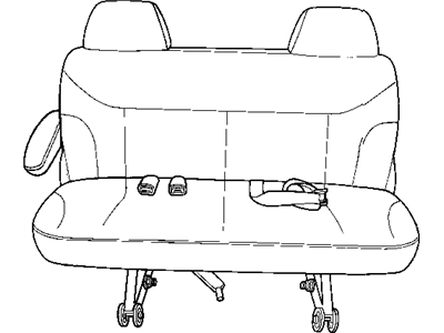 Dodge 1HH381D5AA HEADREST Rear