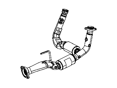 Jeep 52124346AB PIPE AND CONVERTER Exhaust