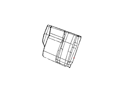 Jeep 1HK24BD5AA COVER Rear Seat Back 60% Side